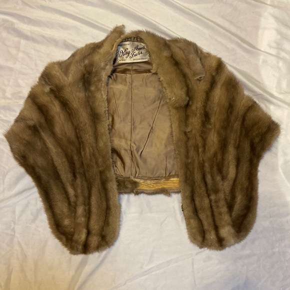 kay anos furs | Jackets & Coats | Vintage Fur Stole Shawl Kay Anos Furs